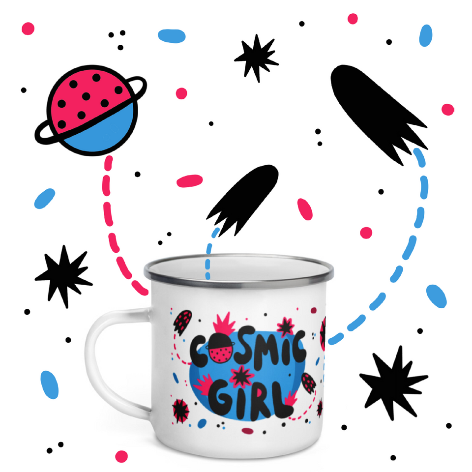 Taza Cosmic Girl Metálica