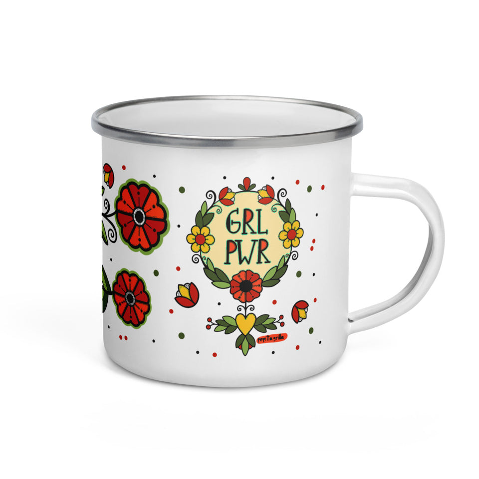 Taza Girl Power Metálica - Pepitagrilla
